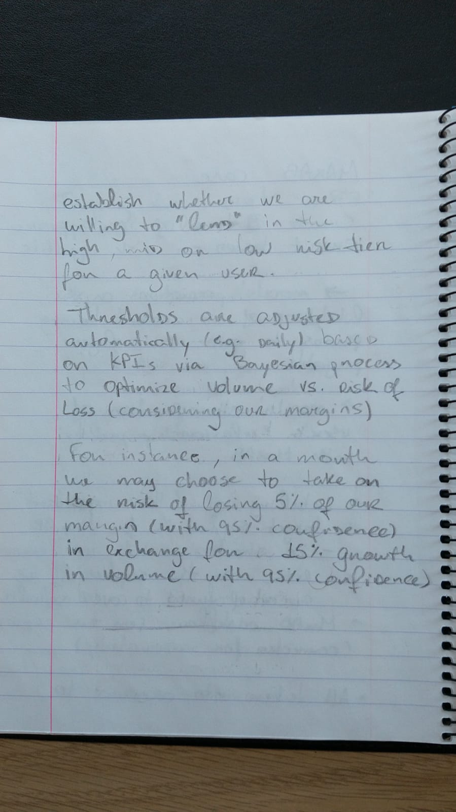 Brain dump 1 part 2 on tiered risk model MVP